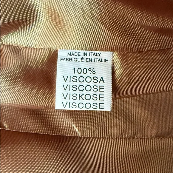 Italian Vintage Tan Leather Blazer - Picture 4 of 7